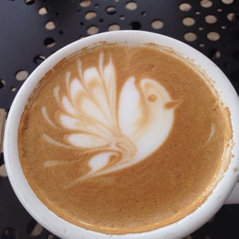 Urth Caffe - This is my latte!!! - Coffee & Tea Near Me - Laguna Beach, California