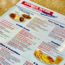 George Webb - Menu