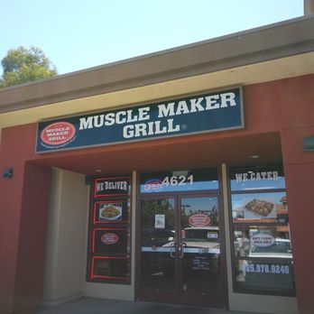 Muscle Maker Grill - Outside shot with namesake - Wraps Near Me - Antioch, California