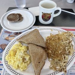 Waffle House - 2 egg breakfast with side meat