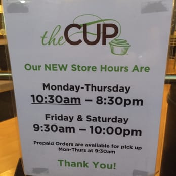 The Cup - new hours - Desserts Near Me - Saint Louis, Missouri The Cup - new hours - Desserts Near Me - Saint Louis, Missouri