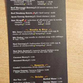 Satay Sate - Menu - Indonesian Near Me - Toronto, Ontario Satay Sate - Menu - Indonesian Near Me - Toronto, Ontario
