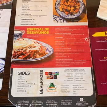 Carnitas Queretaro - Breakfast side2 - Mexican Near Me - El Paso, Texas Carnitas Queretaro - Breakfast side2 - Mexican Near Me - El Paso, Texas