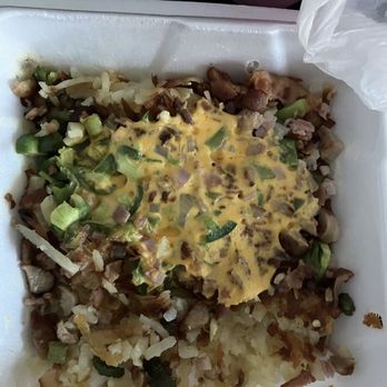 Ray's Diner - Fully loaded Hash Brown and 2 over easy eggs - Diners Near Me - Elgin, Illinois