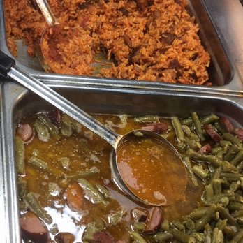 Melba's - rice and green beans with sausage - Chicken Wings Near Me - New Orleans, Louisiana