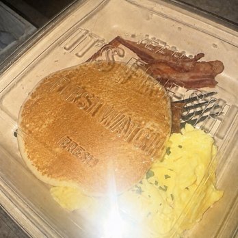 First Watch - Pumpkin pancake, bacon and eggs (not pictured) the omelet. - Breakfast & Brunch Near Me - Raleigh, North Carolina First Watch - Pumpkin pancake, bacon and eggs (not pictured) the omelet. - Breakfast & Brunch Near Me - Raleigh, North Carolina