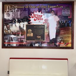 Dedication to the founder of King Taco