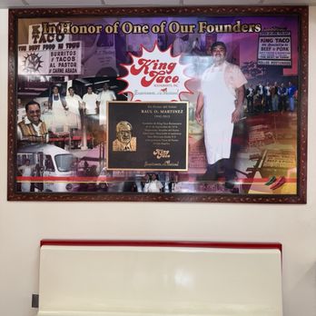 King Taco - Dedication to the founder of King Taco - Mexican Near Me - Glendale, California
