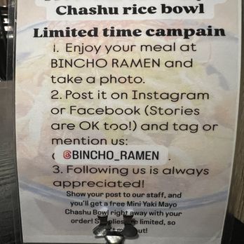 Bincho - Limited Time Special - Jan 2025 - Ramen Near Me - Los Angeles, California