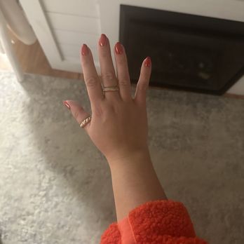 Lady Vixen Nails & Spa - Red Chrome nails - Eyelash Service Near Me - Salem, New Hampshire