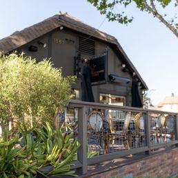 The Gathering Table view of patio to the right of the restaurant entrance.