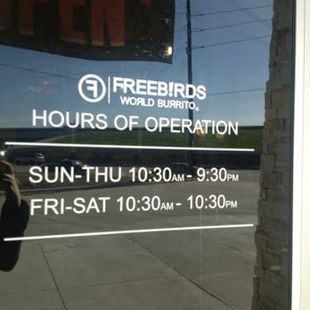 Freebirds World Burrito - Hours - Mexican Near Me - Houston, Texas Freebirds World Burrito - Hours - Mexican Near Me - Houston, Texas