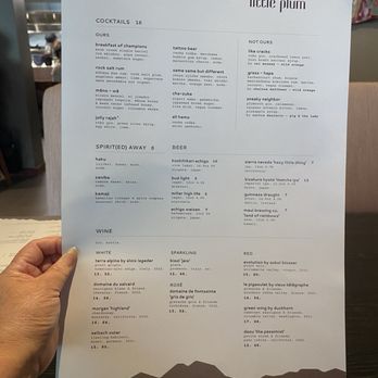 Little Plum - Drink Menu 6/24/24 - Asian Fusion Near Me - Honolulu, Hawaii