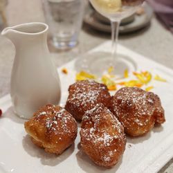 Primo - Affogato served with zeppoles