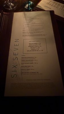 Menu photo 1 Six Seven Restaurant Seattle, WA Menu photo 1 Six Seven Restaurant Seattle, WA