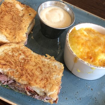 First Watch - Roast Beef and Havarti Sandwich with a side of Cheese Grits - Breakfast & Brunch Near Me - St. Louis, Missouri First Watch - Roast Beef and Havarti Sandwich with a side of Cheese Grits - Breakfast & Brunch Near Me - St. Louis, Missouri