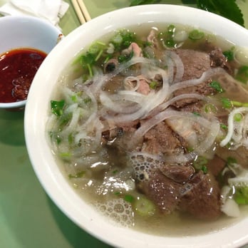 Pho 54 - #6 - beef brisket, rare beef slices, tendons and tripe. - Vietnamese Near Me - Westminster, California Pho 54 - #6 - beef brisket, rare beef slices, tendons and tripe. - Vietnamese Near Me - Westminster, California