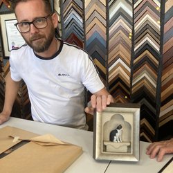 Ironwood Picture Framing - Designer, Framer Nic custom made a shadow box for a gift