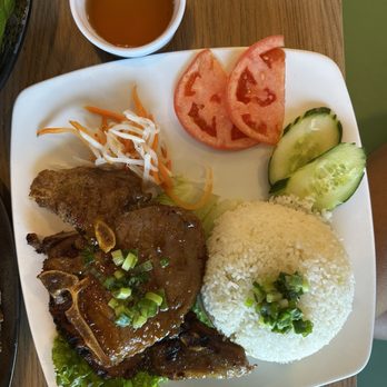 Viet Culture - Com Suon Nuong - Grilled Pork Chop on Broken Rice - Vietnamese Near Me - Lawrenceville, Georgia