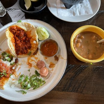 Zapata Tacos and Tequila Bar - Chorizo was basura. Didn't touch it. Steak and al pastor was basira. Beans were basura. - Mexican Near Me - Norcross, Georgia