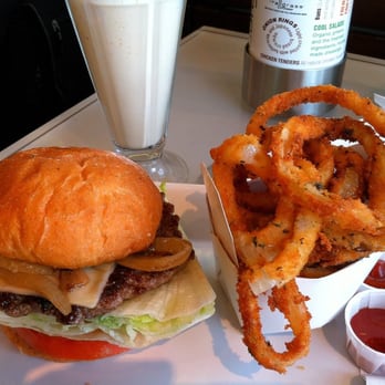 Burger Lounge - Grass-Fed Burger with delicious hand-cut Onion Rings and Vanilla Shake. - Burgers Near Me - Coronado, California Burger Lounge - Grass-Fed Burger with delicious hand-cut Onion Rings and Vanilla Shake. - Burgers Near Me - Coronado, California