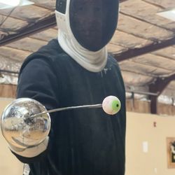 Pioneer Valley Fencing Academy - Paul Sise with an eye on you!