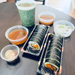 Seaweed Porridge, Yubu Kimbap, Squid Keto Kimbap