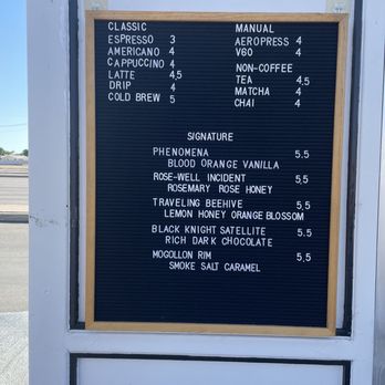 Aerial Coffee - Menu - Coffee & Tea Near Me - Apache Junction, Arizona