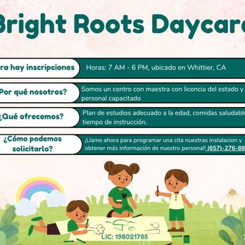 Bright Roots Daycare - Child Care & Day Care Near Me - Whittier, California Bright Roots Daycare - Child Care & Day Care Near Me - Whittier, California
