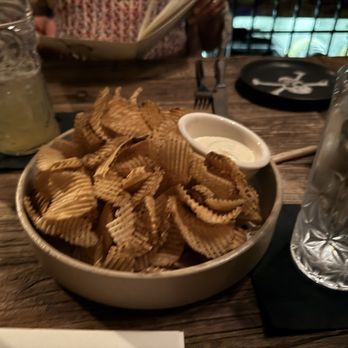 The Barrel Bar - Homemade chips with a garlic aioli - Bars Near Me The Barrel Bar - Homemade chips with a garlic aioli - Bars Near Me