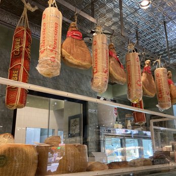 Di Palo's - Interior hanging cheese - Cheese Shops Near Me - New York, New York