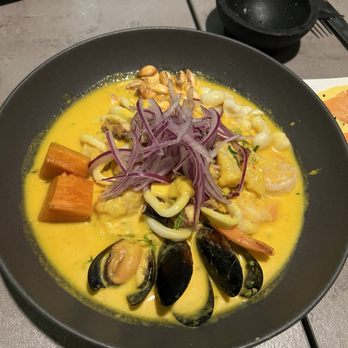 Tacu Taku Peruvian Kitchen - Ceviche mixto con Aji Amarillo - Peruvian Near Me - Pembroke Pines, Florida Tacu Taku Peruvian Kitchen - Ceviche mixto con Aji Amarillo - Peruvian Near Me - Pembroke Pines, Florida