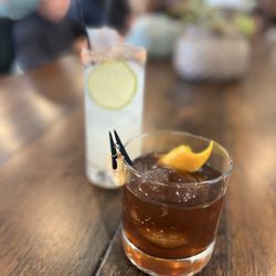 Green Scene - Paloma and cabana banana old fashioned