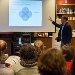 Coastal Pharmacy & Wellness - Corey Schuler, MS, DC, CNS speaking during a practitioner conference on SIBO at Coastal Pharmacy & Wellness.