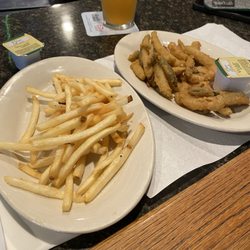 Triangle Restaurant - Fried pickles- yum! Post WMRT ride beverage & snack
