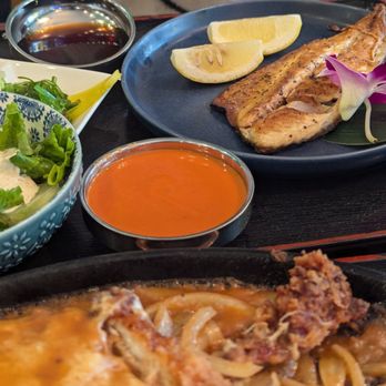 Ganji - Ganjeese Katsu, Grilled Mackerel, Shiso Rose sauce - Japanese Near Me - San Francisco, California