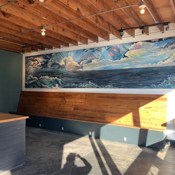 Three Ships Coffee Roasters - Beautiful mural - Coffee & Tea Near Me - Virginia Beach, Virginia