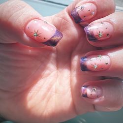 SUN NAILS & SPA - Bedazzled Cat eye celestial nails