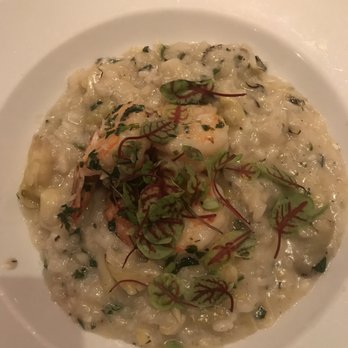 Trio American Bistro - Artichoke risotto with shrimp - New American Near Me - Jackson, Wyoming Trio American Bistro - Artichoke risotto with shrimp - New American Near Me - Jackson, Wyoming