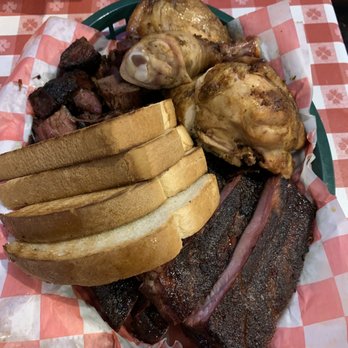 Hayward's Pit Bar-B-Que - 3 meat platter for 2...........or 3 or4 actually could share - Barbeque Near Me - Shawnee, Kansas Hayward's Pit Bar-B-Que - 3 meat platter for 2...........or 3 or4 actually could share - Barbeque Near Me - Shawnee, Kansas