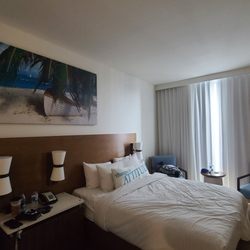 Margaritaville Hotel - Stunning open room, big window, great art, beachy vibe and feel.