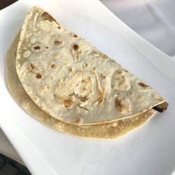 Caffé & Caffé - Piadina Vegana (€8.00): flatbread made w/flaxseed flour, vegan cheese, eggplant, dried tomatoes, and capers