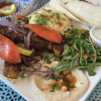 Mezze and Mooore - Chich taouik plate - Mediterranean Near Me - San Francisco, California Mezze and Mooore - Chich taouik plate - Mediterranean Near Me - San Francisco, California
