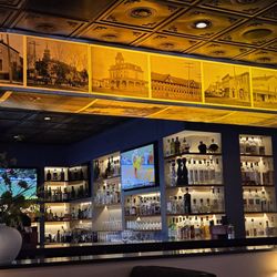 Napkins - Cool bar, retro photos and ceiling