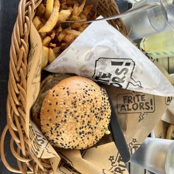 Frite Alors - Worst burger & fries ever, but delicious bun. - Burgers Near Me - Montreal, Quebec