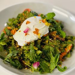 Spanish River Grill - Winter Greens, Avocado & Crispy Carolina Gold Rice