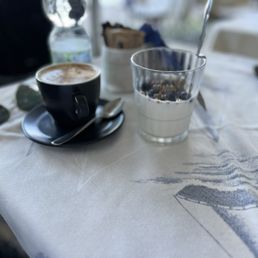 Cappuccino and yogurt Cappuccino and yogurt
