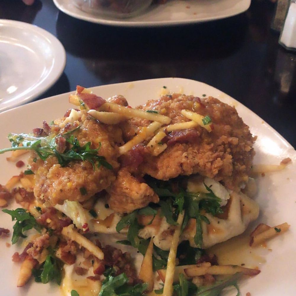 The Waffle Experience - Chicken and waffles in front and the "babe" in the back. - Waffles Near Me - Elk Grove, California The Waffle Experience - Chicken and waffles in front and the "babe" in the back. - Waffles Near Me - Elk Grove, California