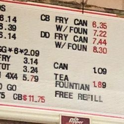 Christi's Hamburgers - Menu B as of 2018-1025