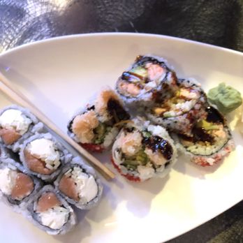 Mizu Sushi - Philadelphia Roll and Salmon Tempura - Japanese Near Me - Brooklyn, New York Mizu Sushi - Philadelphia Roll and Salmon Tempura - Japanese Near Me - Brooklyn, New York